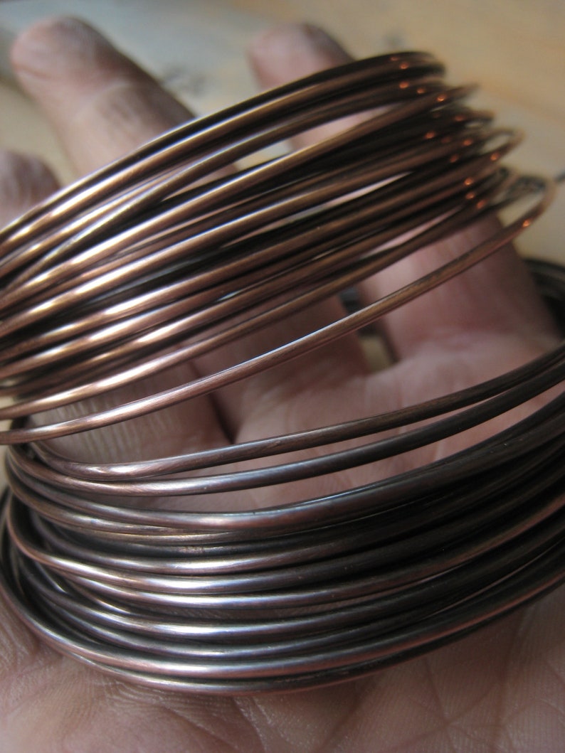 Copper Wire Oxidized Copper Jewelry Wire Antique Copper Wire Etsy