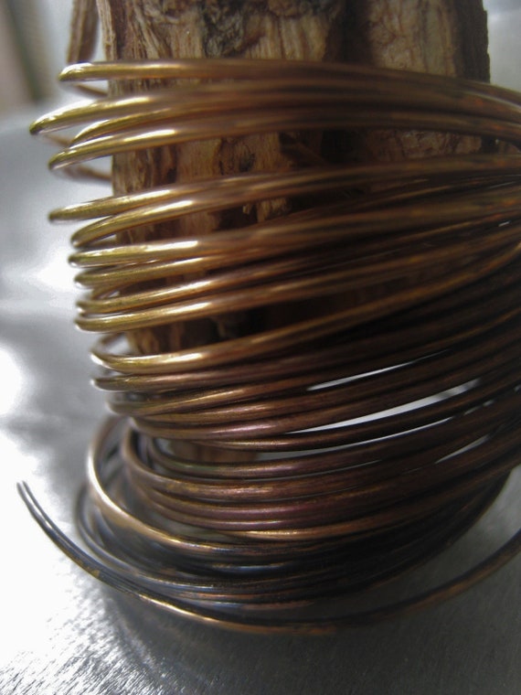 26 Gauge Round Vintage Bronze Metal Craft Wire - 30 Yards