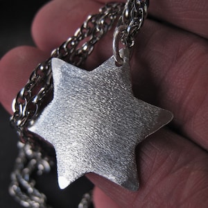 Sterling Silver Star of David Pendant Necklace Spiritual Inspirational Religious Jewelry  Item No. JE6138