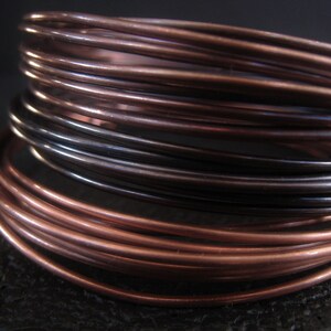 Copper Wire Oxidized Copper Jewelry Wire Antique Copper Wire 16GA 18GA 20GA 22GA 24GA 26GA 28GAItem No. CPRWIRE image 6