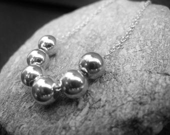 Sterling Silver Add a Bead Necklace - Anniversary Gift for Her