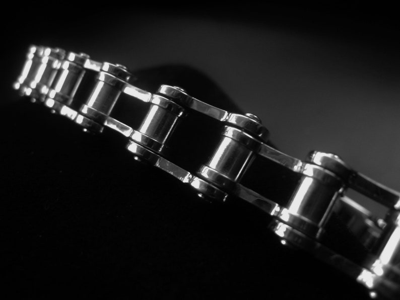 Stainless Steel Ladder Bracelet Mens Chunky Silver Chain Bracelet Item No. JEBB0058 image 3