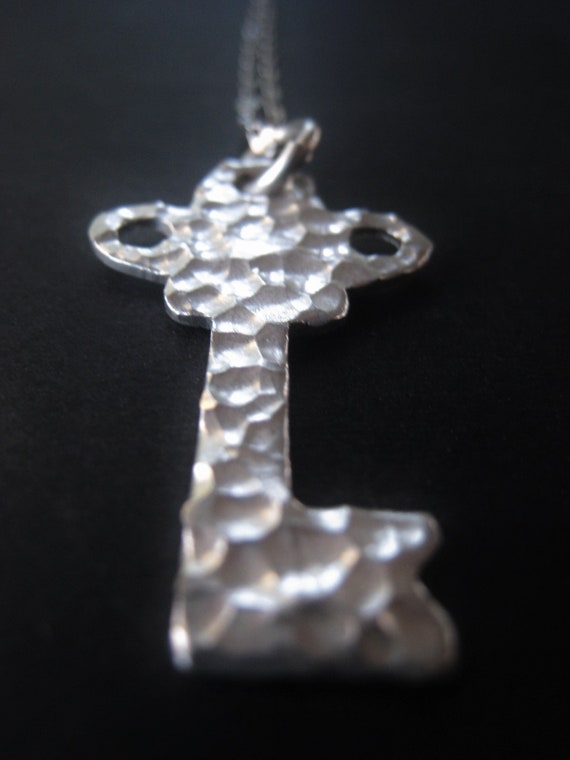Sterling Silver Key Necklace Silver Key Pendant Gift for Her