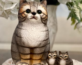 Lot of 2 Harvey Knox Kingdom Cat Kitten Figurines by Global Art - Etsy