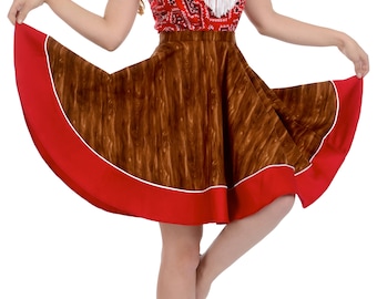 Sadie Skirt in Wood Print