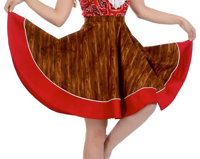 Sadie Skirt in Wood Print