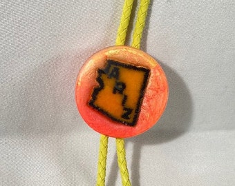 Arizona State Applique Neon Western Bolo Tie