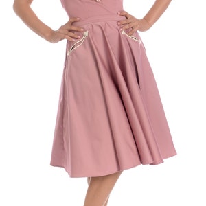 Petunia Western Circle Skirt in Mauve