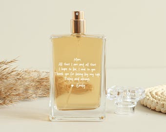Personalized Perfume Bottle Gift for Mom - Custom Mom Refillable Perfume Bottle, Ideal Mother of The Bride Gift, Thank you Gift Wedding Day
