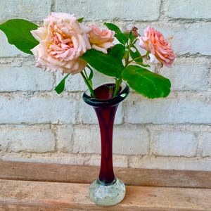 Swedish Mid Century Aseda Glasbruk  Red Vase 22cm high