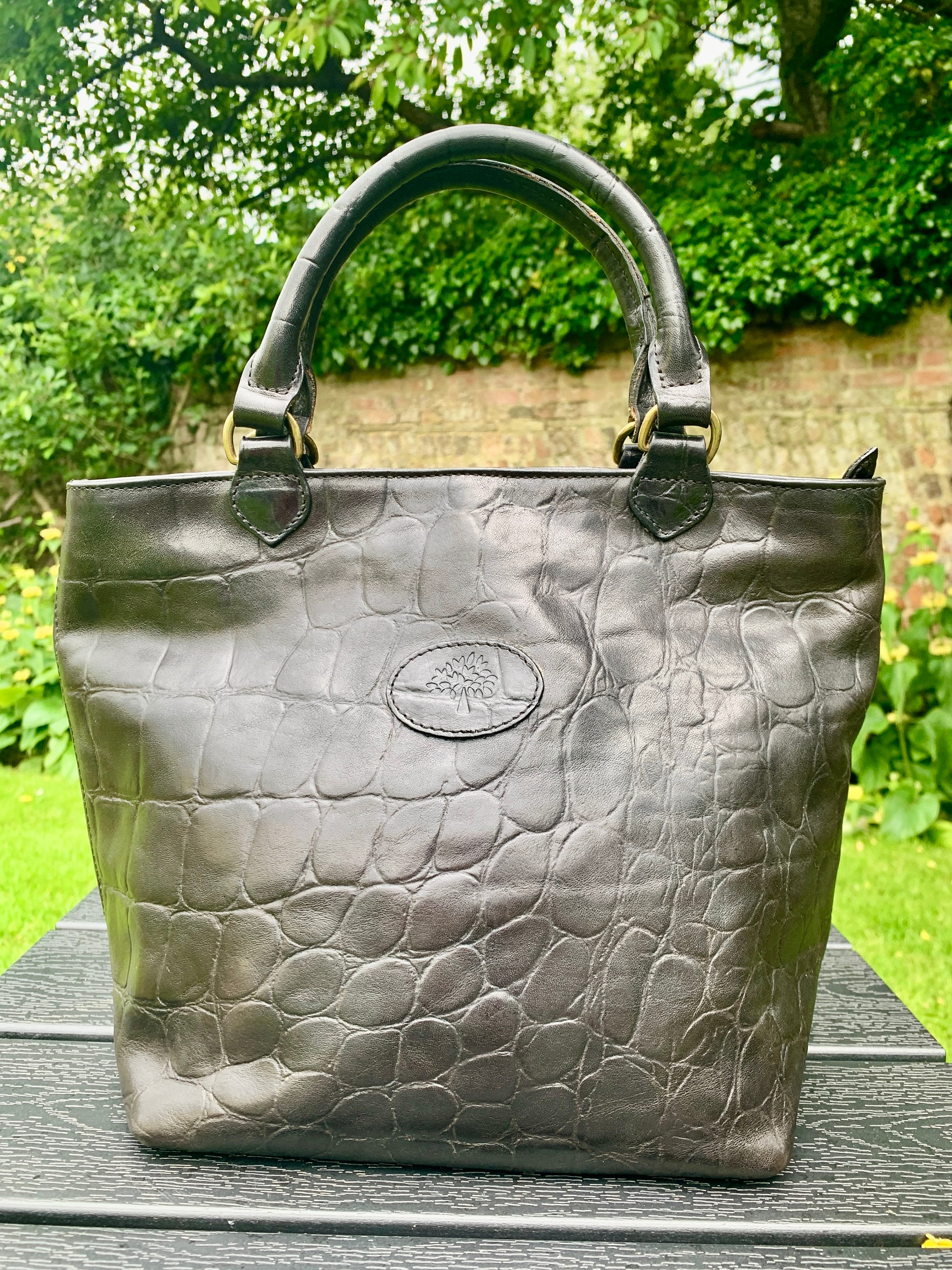 Mulberry Black Congo Leather Hellier Bag Etsy