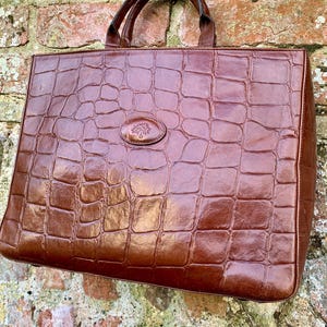 Mulberry Highbury Bag in Conker Congo Leather with two straps