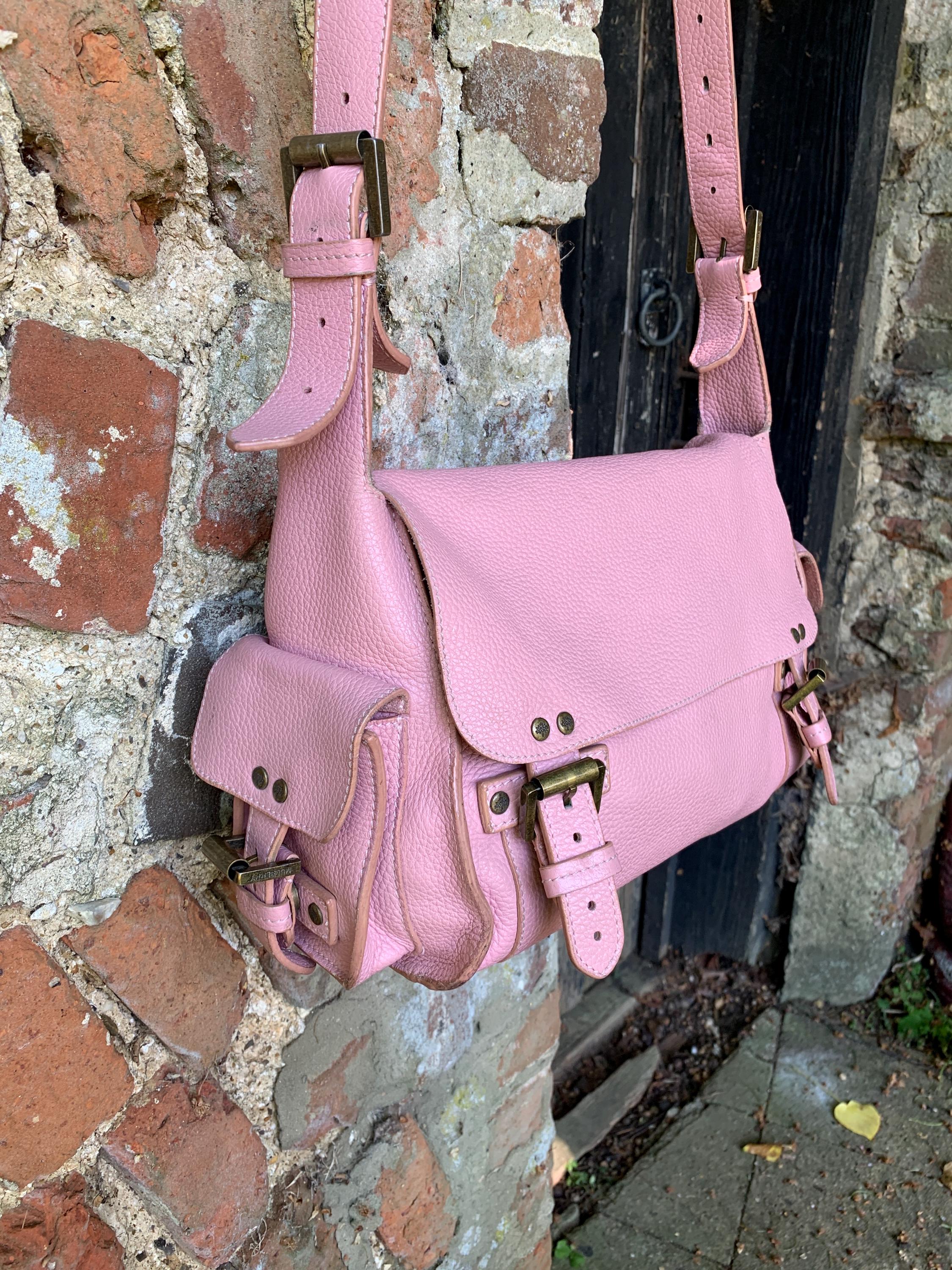 Mulberry Effie Satchel in Natural Vegetable Tanned Rose Pink - Etsy