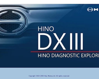 HINO DX3 2023 Diagnostikprogrammeringsprogram för medelstora och tunga lastbilar