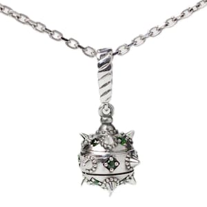 Silver Bulava Pendant – Ukrainian Otaman Symbol Jewelry – Cossack Amulet