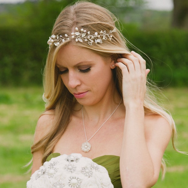 bridal circlet headpiece