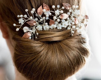 Bridal hair accessories, wedding hair accessories, bridal comb, bridal hairpiece, handmade haircomb