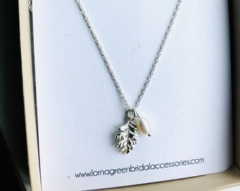 Silver Maple Leaf necklace