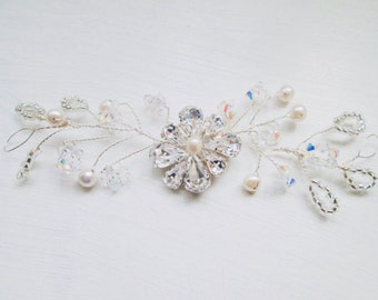 Bridal hair piece, wedding hair piece, wedding hairpiece, bridal hair accessories, wedding hair accessories