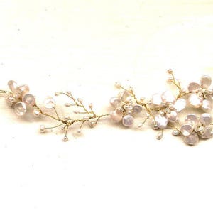 Bridal Hair Accessories, Wedding Hair Accessories, bridal headpiece, pearl, Hair vine, Wedding jewellery image 2