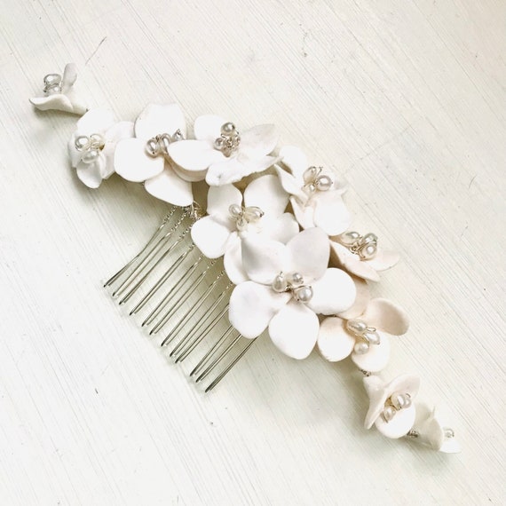 Handmade bridal comb from Australia Wedding hair comb Simonna - Bohemian Jewellery Australia  main image 3