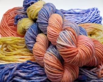 Superwash Merino Wool Hand Dyed Bulky Singles Yarn (HD79)