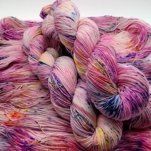Hand Dyed Merino Superwash Wool Sock Yarn with Nylon for Extra Soft and Durable Socks (HD77)