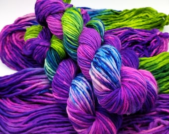 Superwash Merino Wool Hand Dyed Bulky Singles Yarn (HD65)