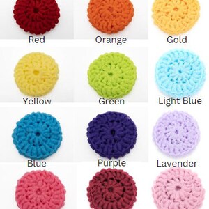 Handmade Crocheted Tulle Dish Scrubber Double-Sided Design Rainbow Colors Kitchen and Household Cleaning Tool image 4