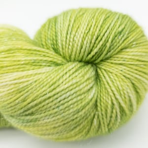 Hand Dyed Yarn – Superwash Merino Sparkle Wool Nylon Sock Yarn – 438 Yards – Fingering Weight Yarn (HD27)