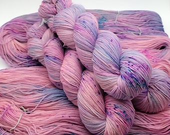 Hand Dyed Merino Superwash Wool Sock Yarn with Nylon for Extra Soft and Durable Socks