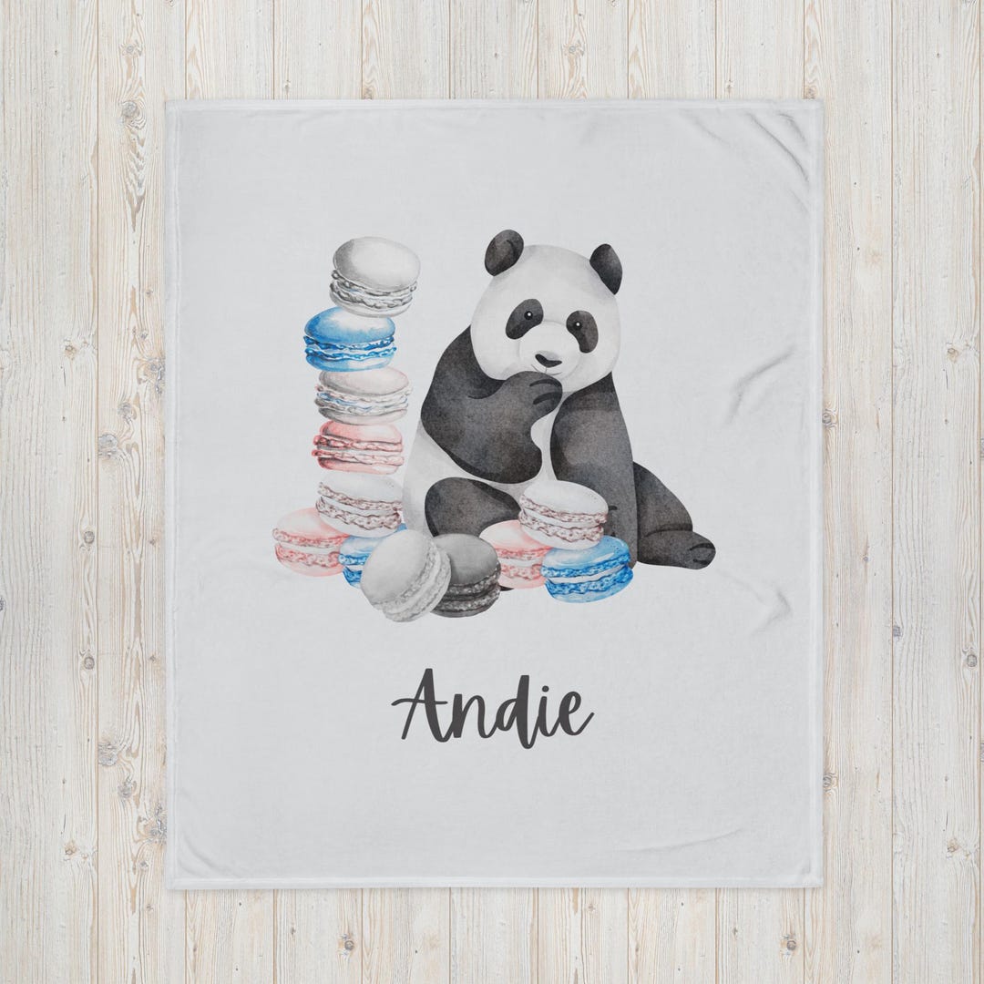 PARADISE ENGINEERED BLANKET, PINK QUARTZ PANDA N BOWS ENGINEERED BLANKET