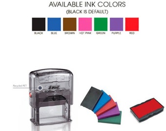 Shiny PET-844 Replacement Ink Pad - comes inked with selected ink color