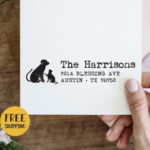 BEST REVIEWS Custom Dog STAMP / Pet Stamp / Animal Stamps / Custom Dog Address Stamp / Gift for Dog Lover / Address Pet Stamp / Vet Gift 2