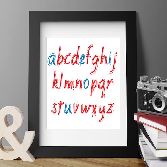 Montessori Alphabet Poster: Vowels Wall Art for Classroom (Digital Download)