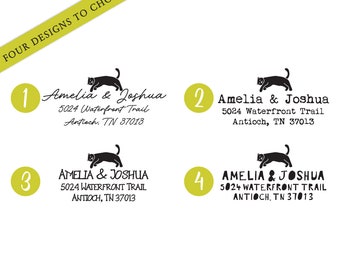 CAT Custom ADDRESS STAMP | Cat Lover Gift | Cat Person Gift | Cat Address Stamp | Cat Embosser | Cat Self Inking Stamp | Cat Mom Gift 6