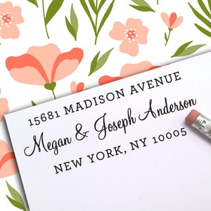 CUSTOM SELF INKING Address Stamp, Custom Address Stamp, Return Address Stamp, Custom Stamp, Logo Stamp, Wedding Stamp, Housewarming Gift 54