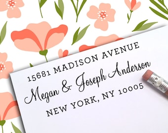 CUSTOM SELF INKING Address Stamp, Custom Address Stamp, Return Address Stamp, Custom Stamp, Logo Stamp, Wedding Stamp, Housewarming Gift 54