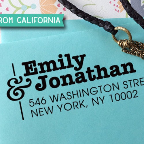 Custom ADDRESS STAMP With Proof From USA Eco Friendly Etsy
