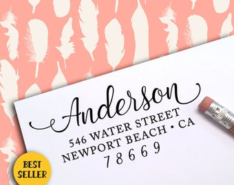 Self Inking Return Address Stamp, Self Inking Address Stamp, Address Stamp, Custom Address Stamp, Save The Date Stamp, Wedding Stamp 301
