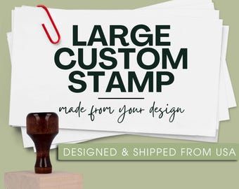 Custom Logo Stamp: Handcrafted Business Rubber Stamp