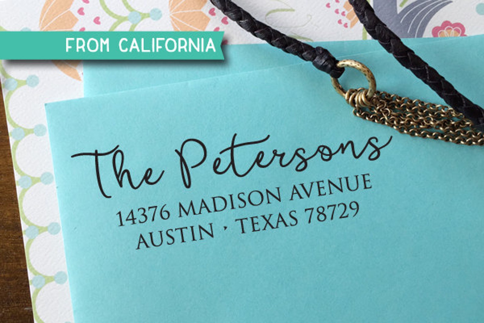 CUSTOM SELF INKING Address Stamp Custom Address Stamp Return Etsy