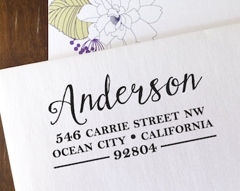 CUSTOM SELF INKING Address Stamp, Custom Address Stamp, Return Address Stamp, Custom Stamp, Logo Stamp, Wedding Stamp, Housewarming Gift 153