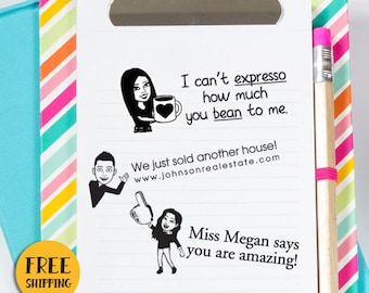 Custom Bitmoji Personalized Self-inking Stamp, Custom Bitmoji Stamp, Teacher Bitmoji Stamp, Custom Teacher Bitmoji Stamp, Bitmoji gifts 5