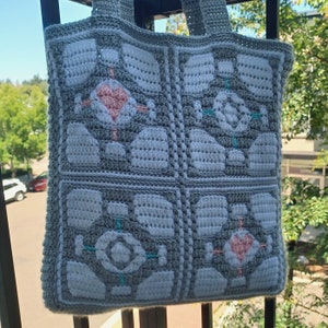 Patrón de crochet de mosaico de cubos de portal