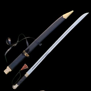 Handgemaakte Paul Chen 1881 Shashka-zwaard cavaleriereplica in J2 stalen mes Collectible historisch zwaard, huwelijksgeschenken cadeau voor bruidsjonkers afbeelding 6