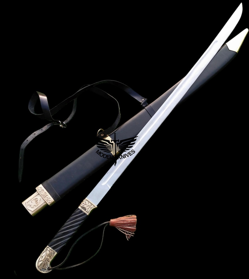Handgemaakte Paul Chen 1881 Shashka-zwaard cavaleriereplica in J2 stalen mes Collectible historisch zwaard, huwelijksgeschenken cadeau voor bruidsjonkers afbeelding 1