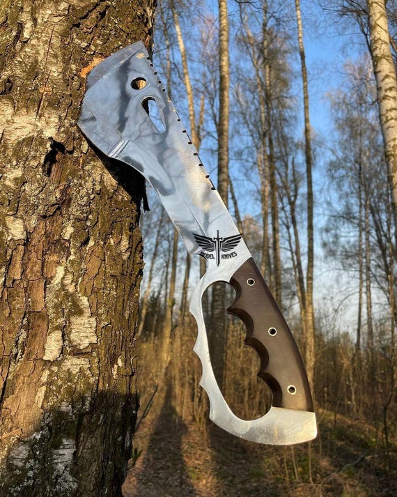 21" inches Custom Handmade Machete J2 Steel Full tang Camping Machete W/ Leather Sheath Gift For Groomsmen Gift For Husband, Christmas Gifts