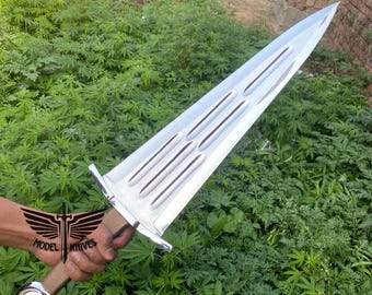 Espada corta medieval Chinkueda "cinco dedos" de acero al carbono alto, hecha a mano, de 21,5 pulgadas. Regalo para el Día del Padre. El mejor regalo para los padrinos de boda.