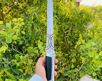 Custom Handcrafted CrysKnife Replica Short Sword with Leather Sheath from Dune Movie , Best Birthday Gift, Groomsmen Gift, Christmas Gift,